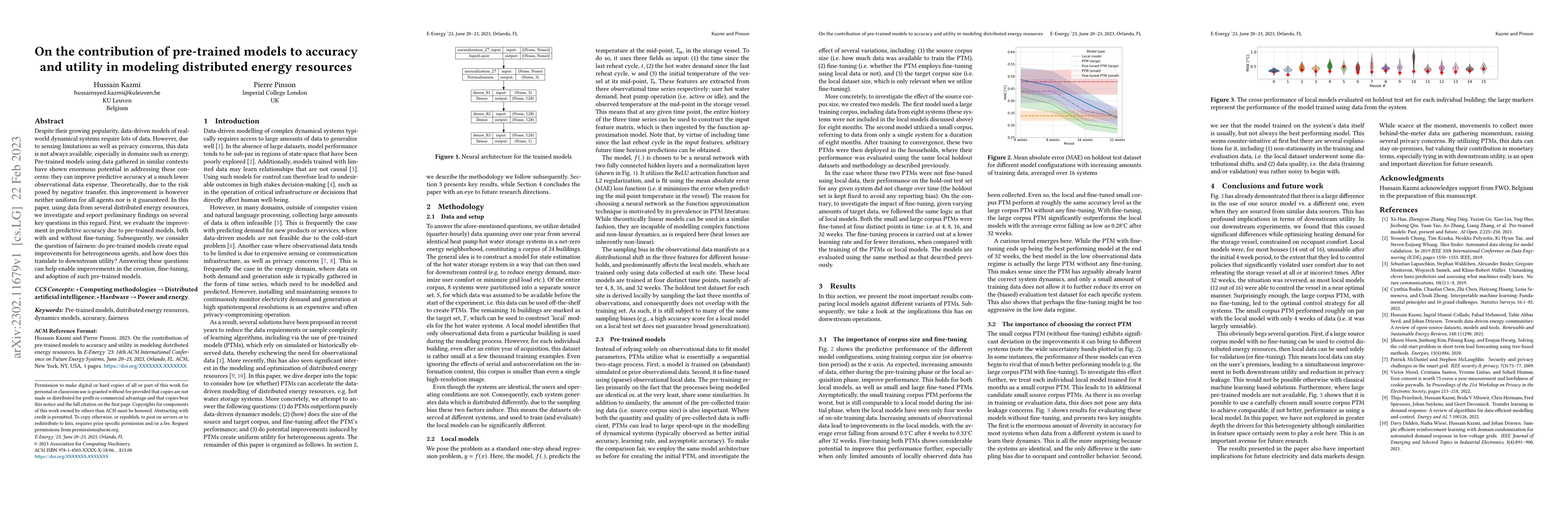 Thumbnail for On the contribution of pre-trained models to accuracy and utility in
  modeling distributed energy resources