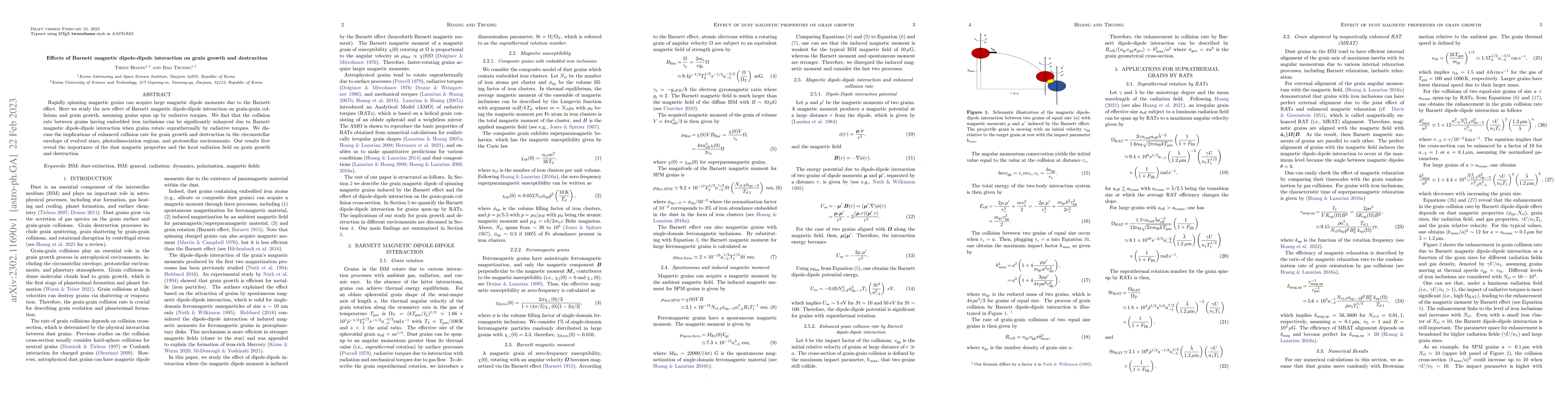 Thumbnail for Effects of Barnett magnetic dipole-dipole interaction on grain growth
  and destruction