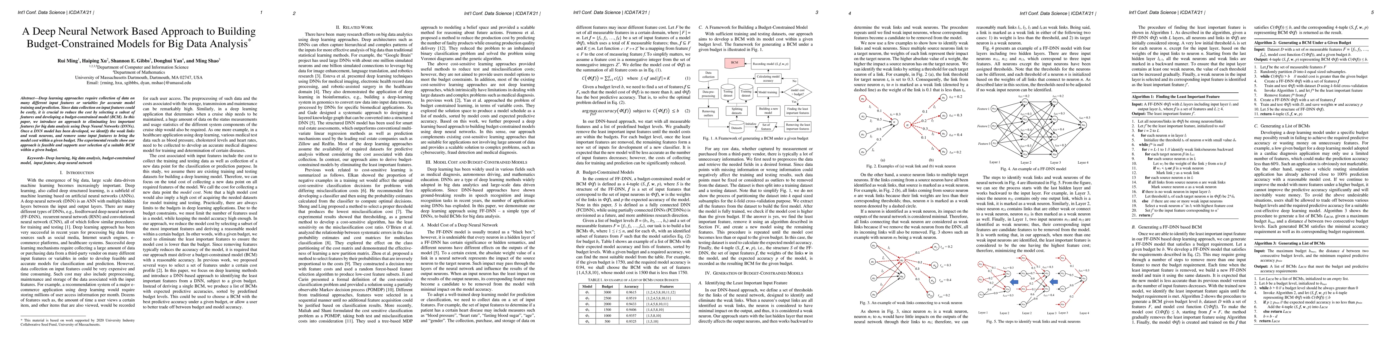Thumbnail for A Deep Neural Network Based Approach to Building Budget-Constrained
  Models for Big Data Analysis