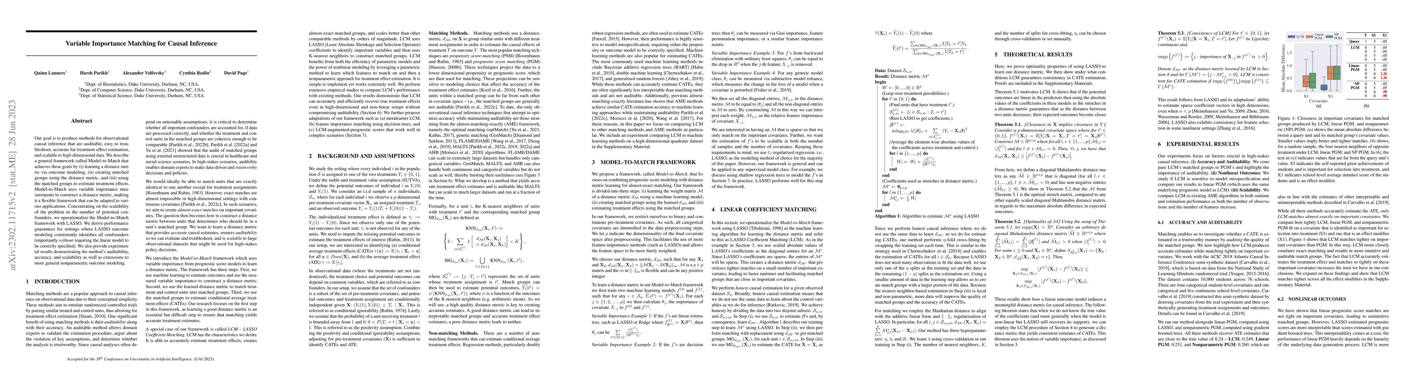 Thumbnail for Variable Importance Matching for Causal Inference