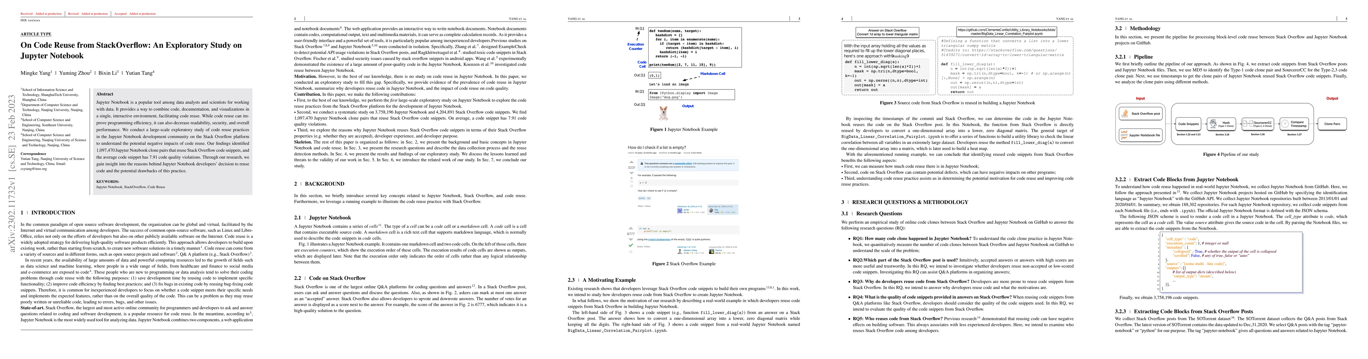 Thumbnail for On Code Reuse from StackOverflow: An Exploratory Study on Jupyter
  Notebook