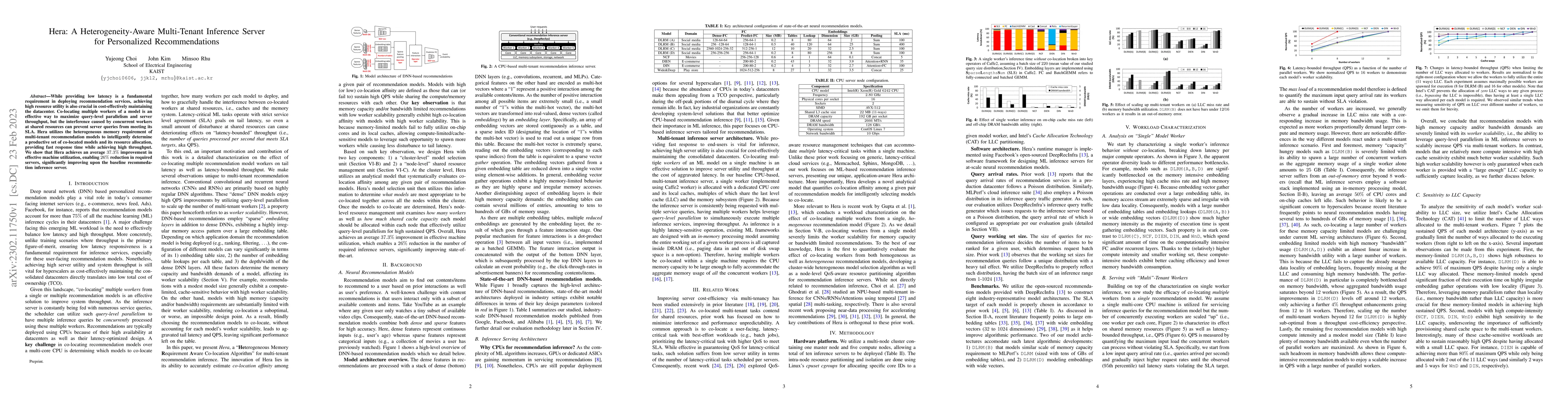 Thumbnail for Hera: A Heterogeneity-Aware Multi-Tenant Inference Server for
  Personalized Recommendations