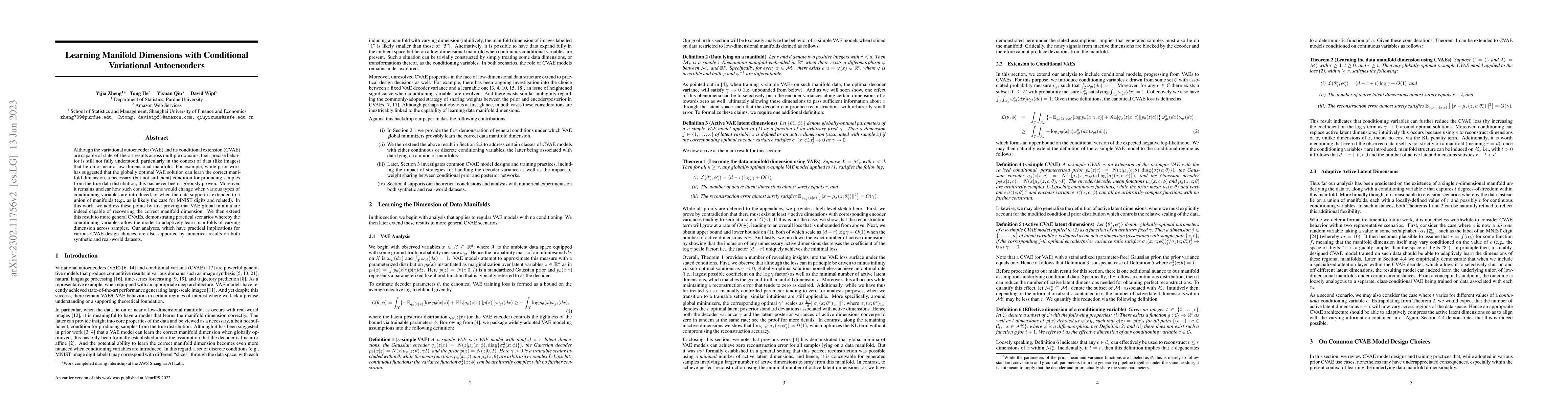 Thumbnail for Learning Manifold Dimensions with Conditional Variational Autoencoders