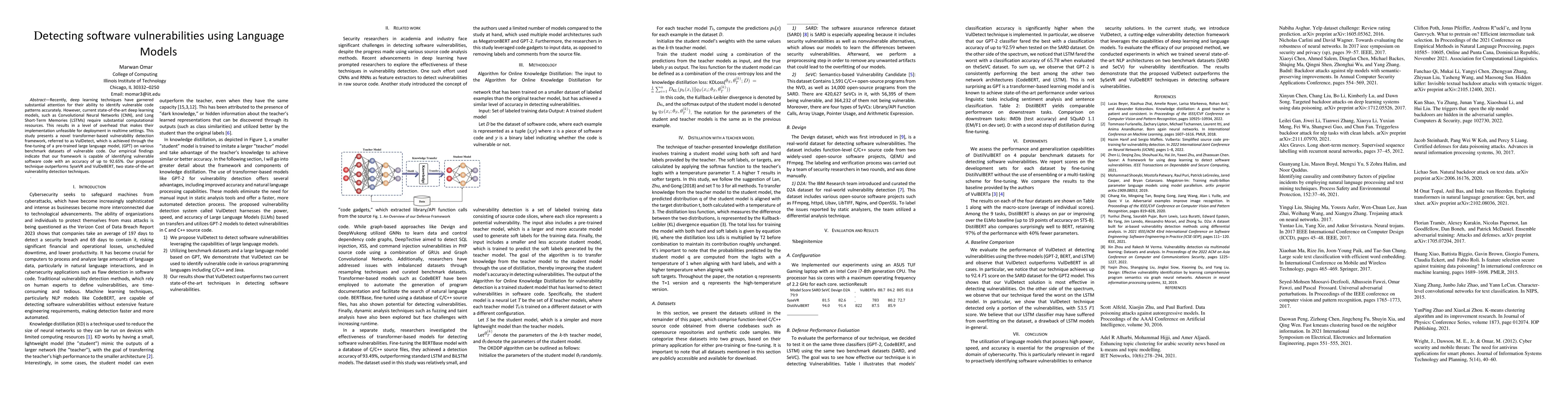 Thumbnail for Detecting software vulnerabilities using Language Models