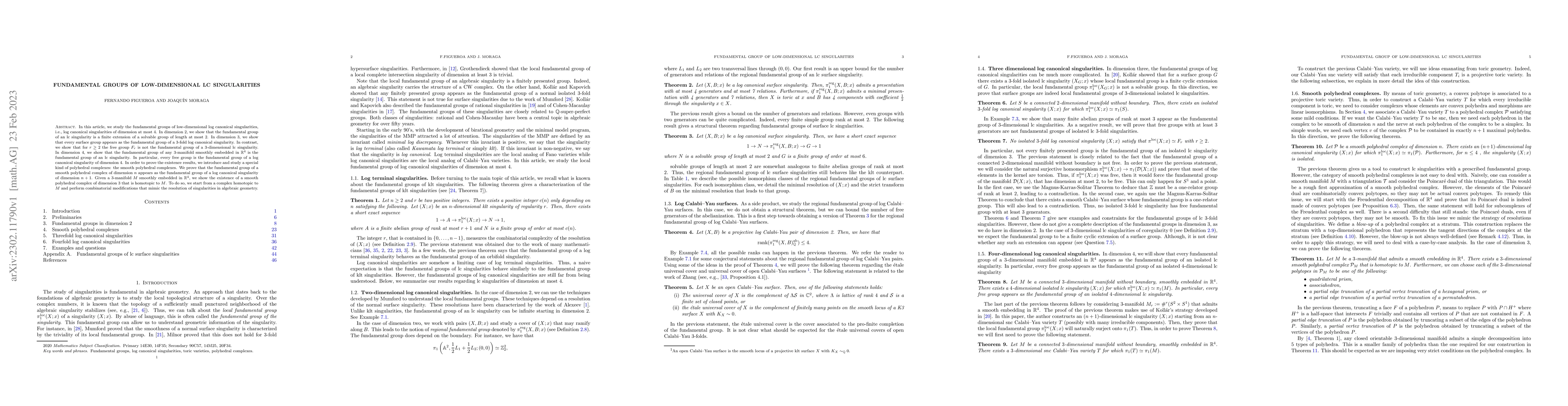 Thumbnail for Fundamental groups of low-dimensional lc singularities