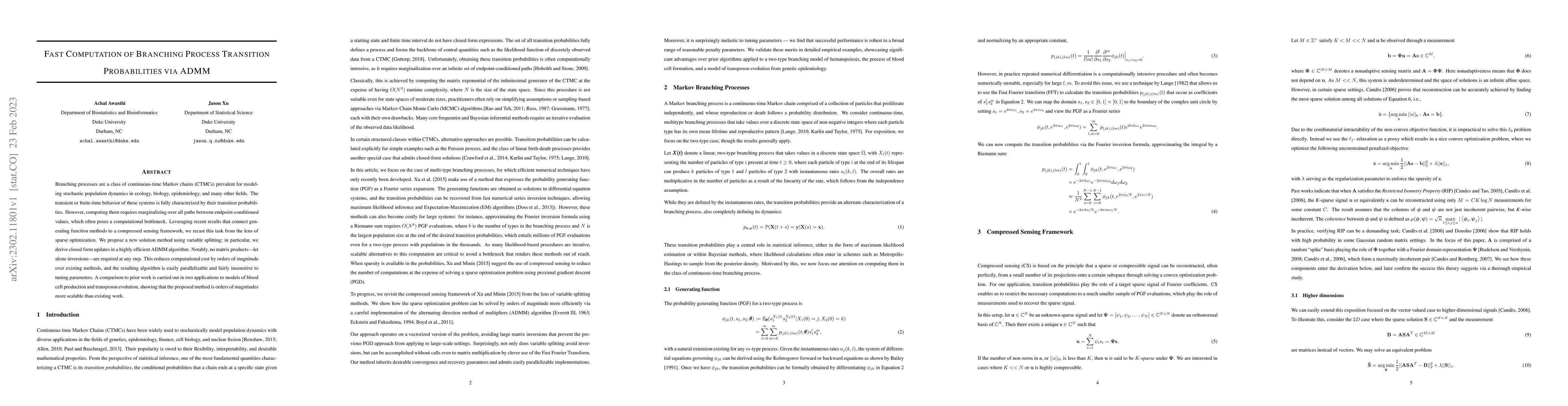 Thumbnail for Fast Computation of Branching Process Transition Probabilities via ADMM