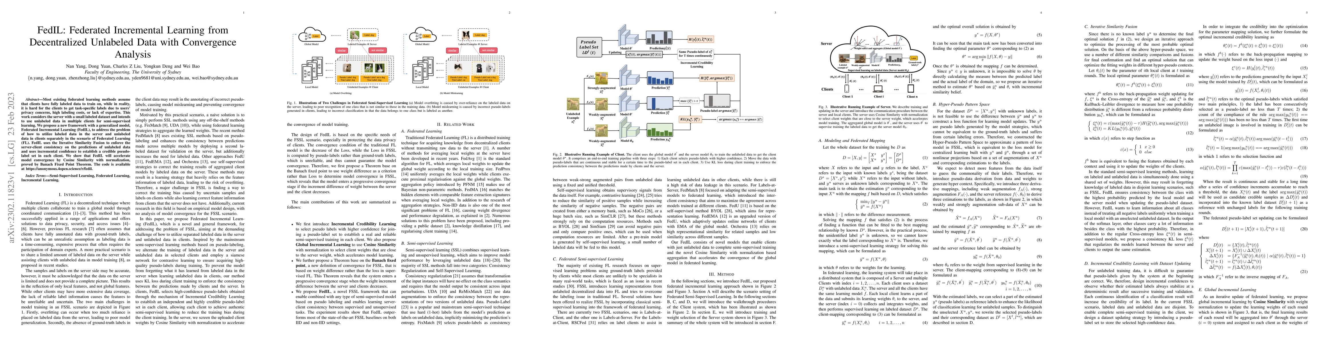 Thumbnail for FedIL: Federated Incremental Learning from Decentralized Unlabeled Data
  with Convergence Analysis