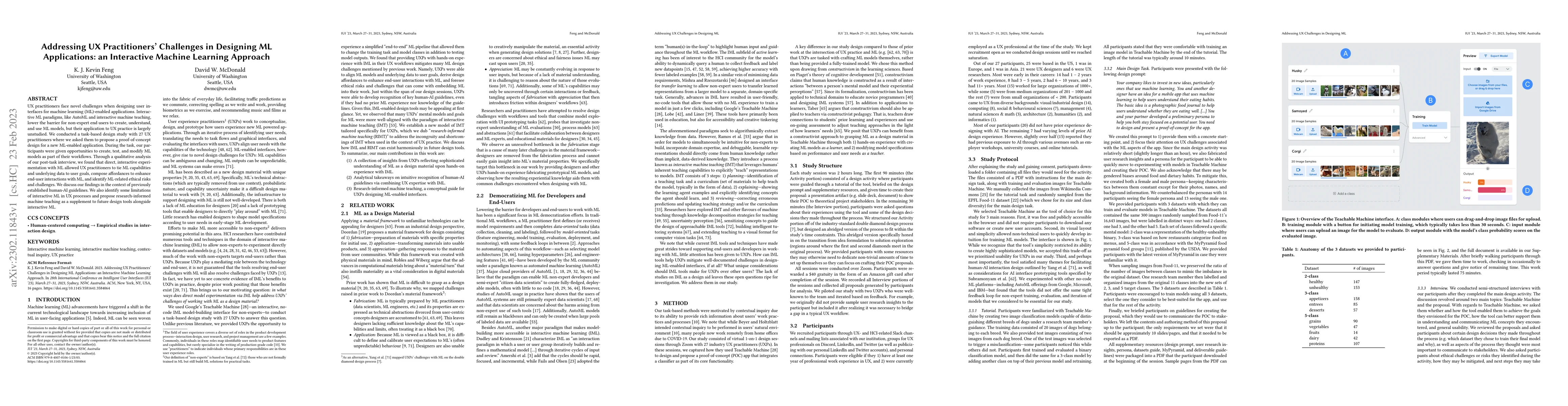 Thumbnail for Addressing UX Practitioners' Challenges in Designing ML Applications: an
  Interactive Machine Learning Approach