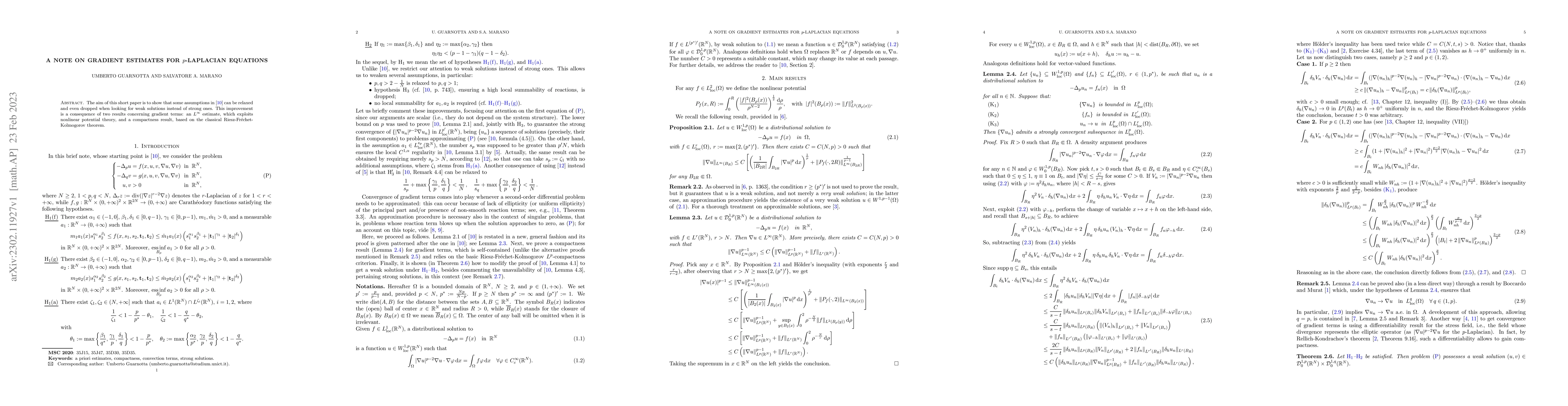 Thumbnail for A note on gradient estimates for p-Laplacian equations