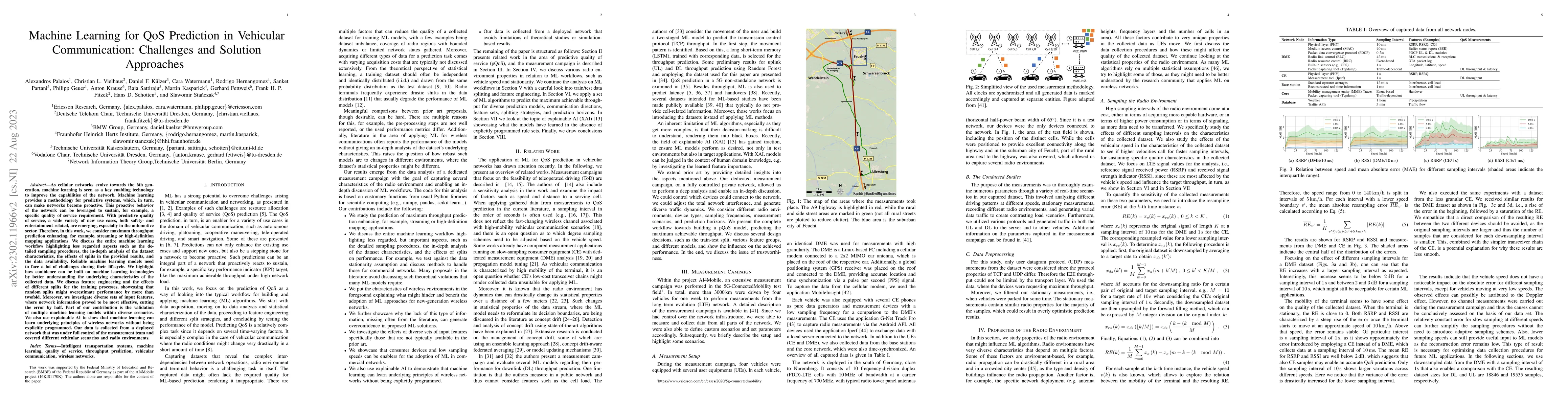 Thumbnail for Machine Learning for QoS Prediction in Vehicular Communication:
  Challenges and Solution Approaches