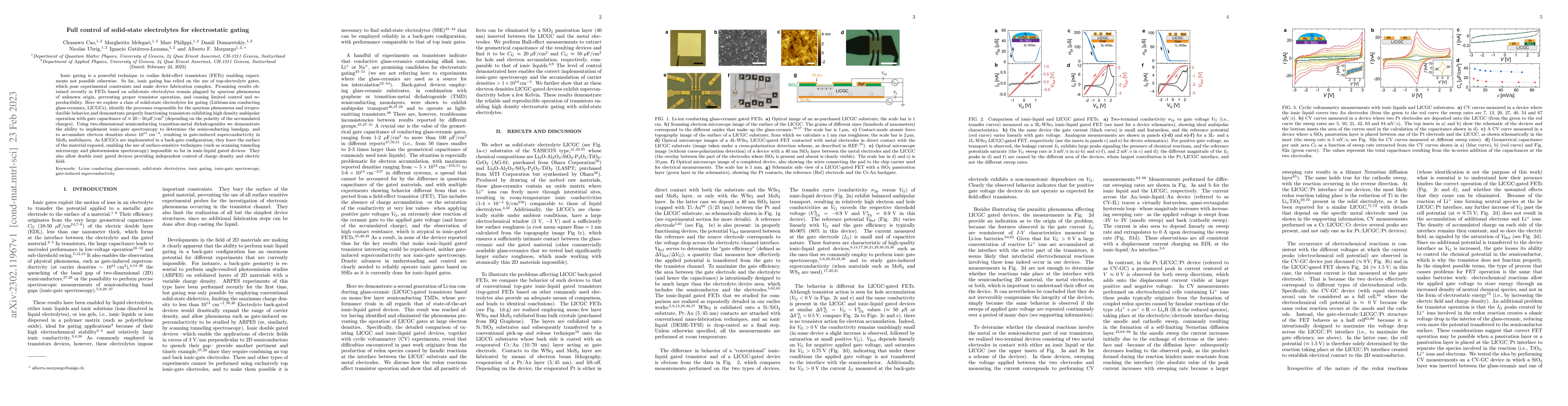 Thumbnail for Full control of solid-state electrolytes for electrostatic gating