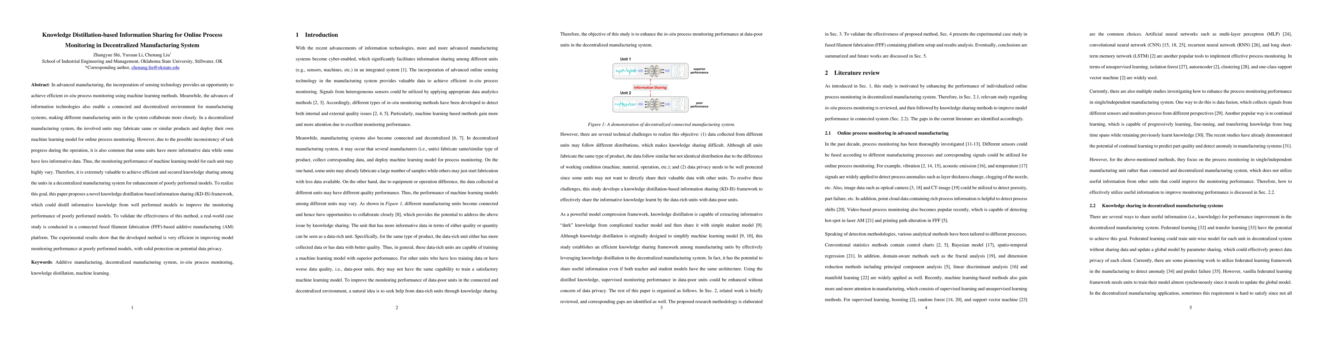 Thumbnail for Knowledge Distillation-based Information Sharing for Online Process
  Monitoring in Decentralized Manufacturing System