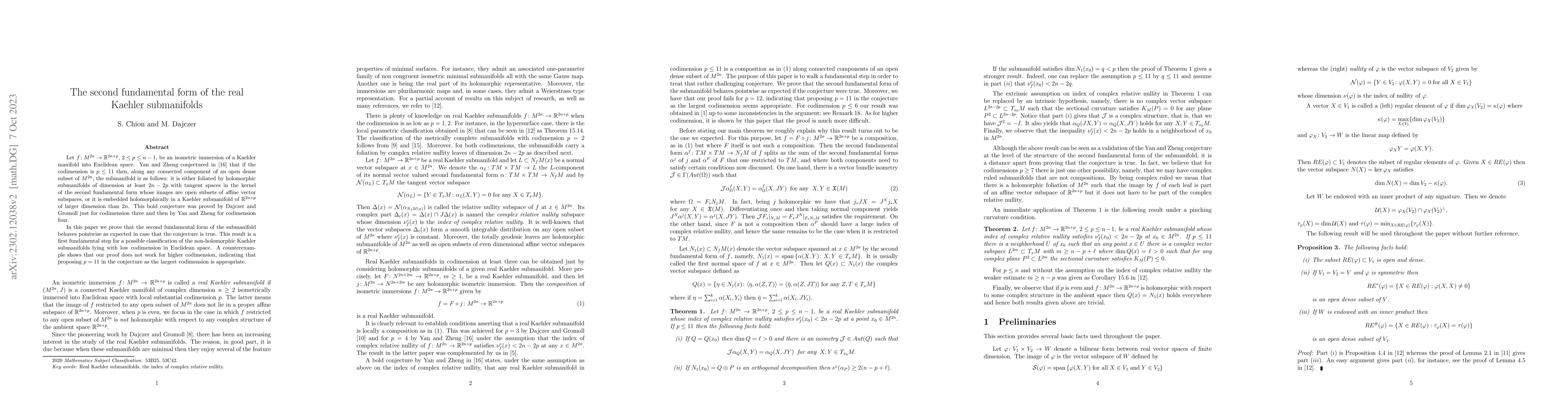 Thumbnail for The second fundamental form of the real Kaehler submanifolds