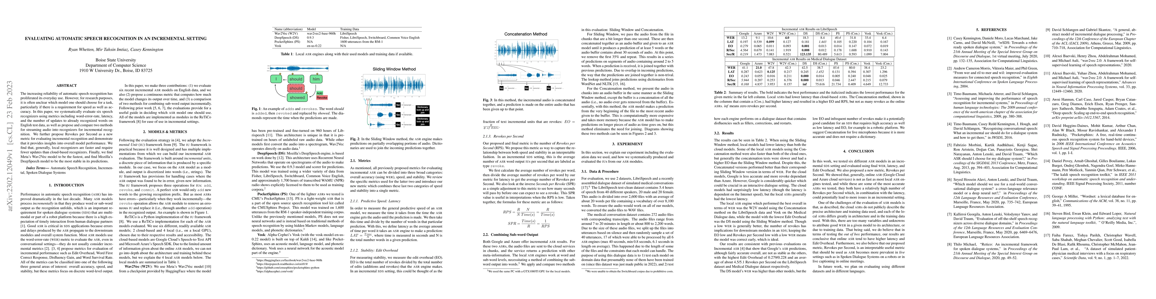 Thumbnail for Evaluating Automatic Speech Recognition in an Incremental Setting