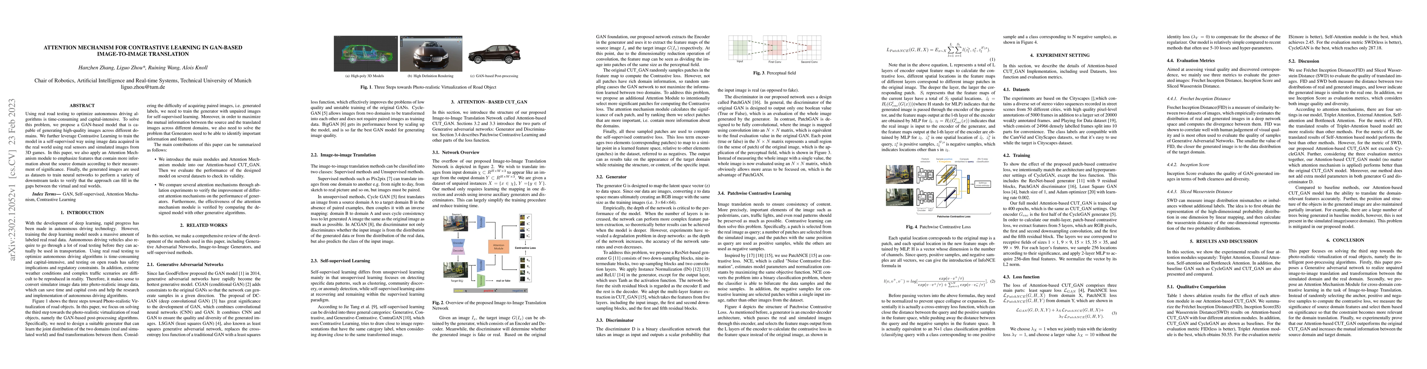 Thumbnail for Attention Mechanism for Contrastive Learning in GAN-based Image-to-Image
  Translation