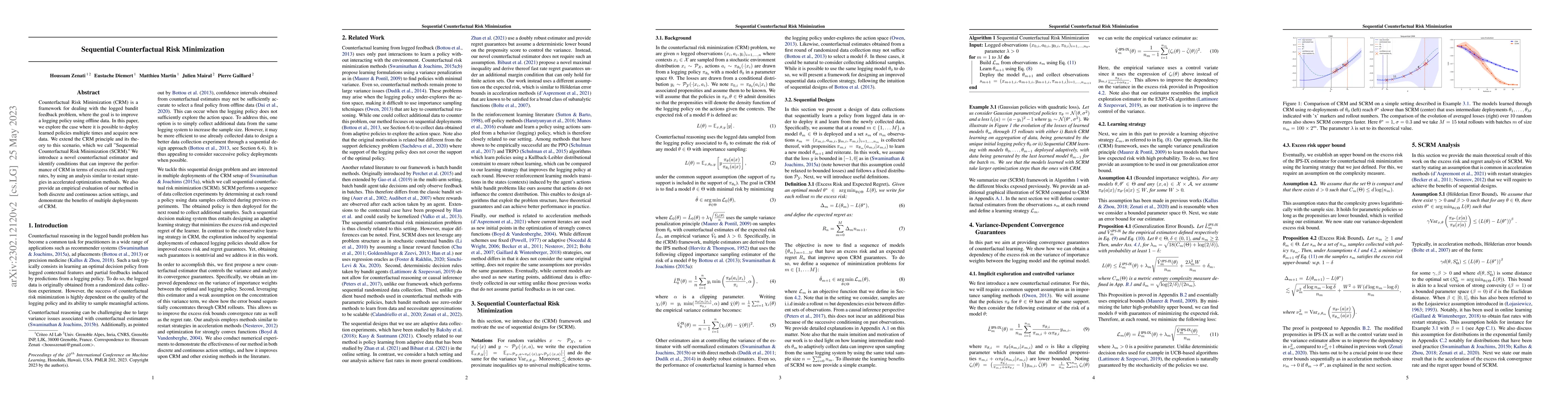 Thumbnail for Sequential Counterfactual Risk Minimization