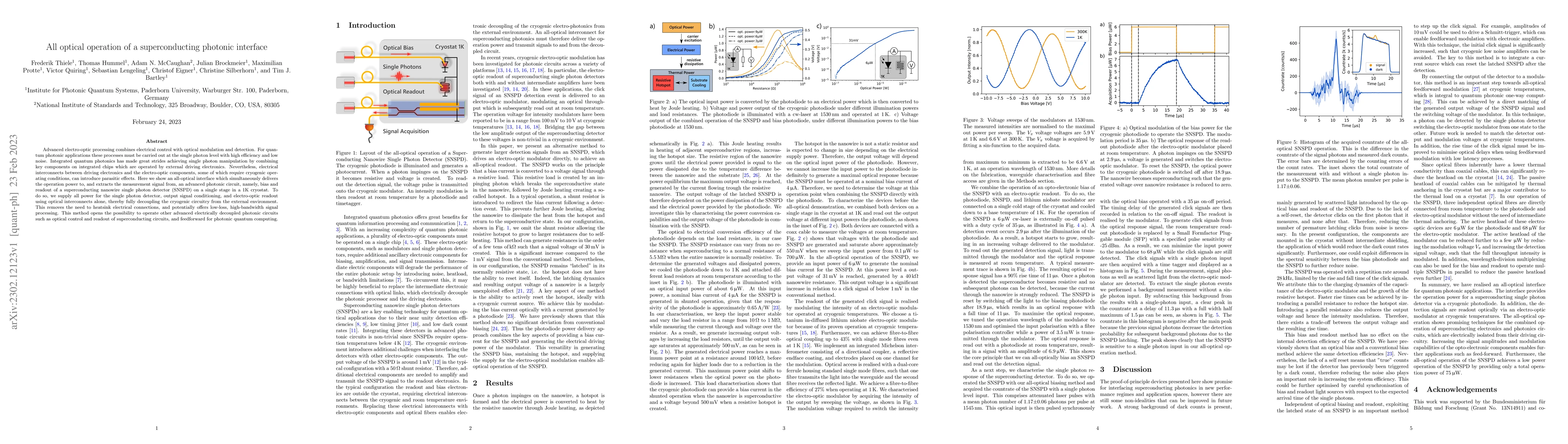 Thumbnail for All optical operation of a superconducting photonic interface