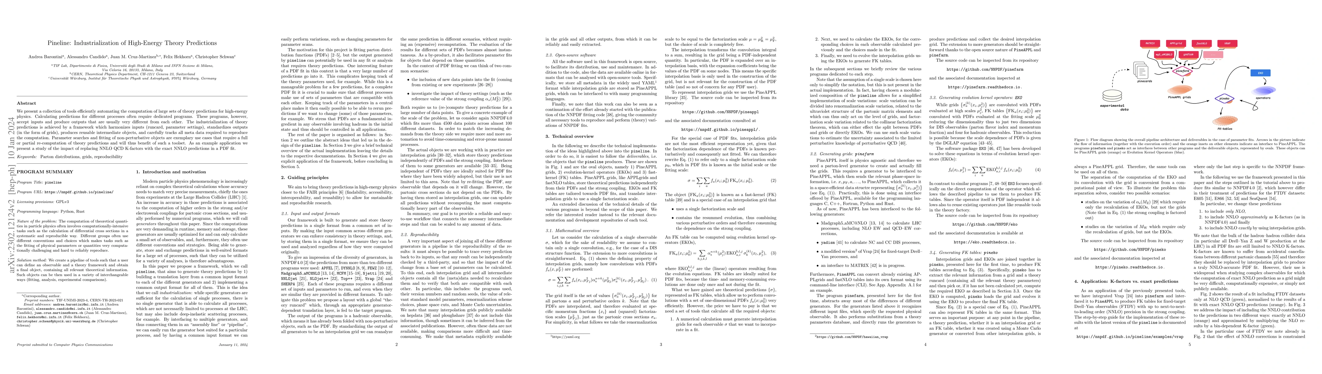 Thumbnail for Pineline: Industrialization of High-Energy Theory Predictions