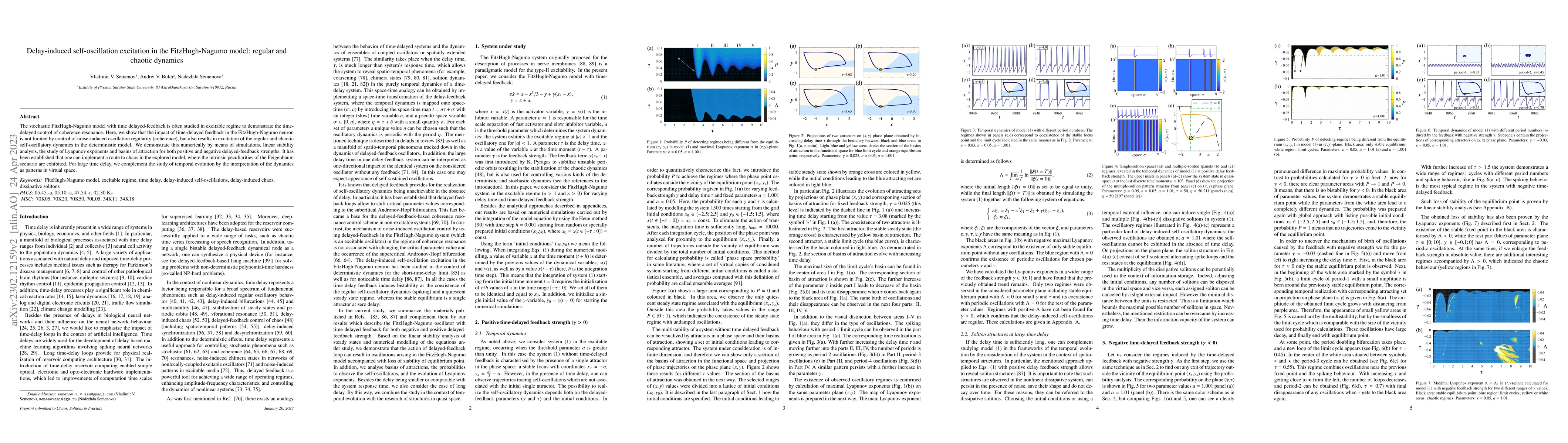 Thumbnail for Delay-induced self-oscillation excitation in the FitzHugh-Nagumo model:
  regular and chaotic dynamics