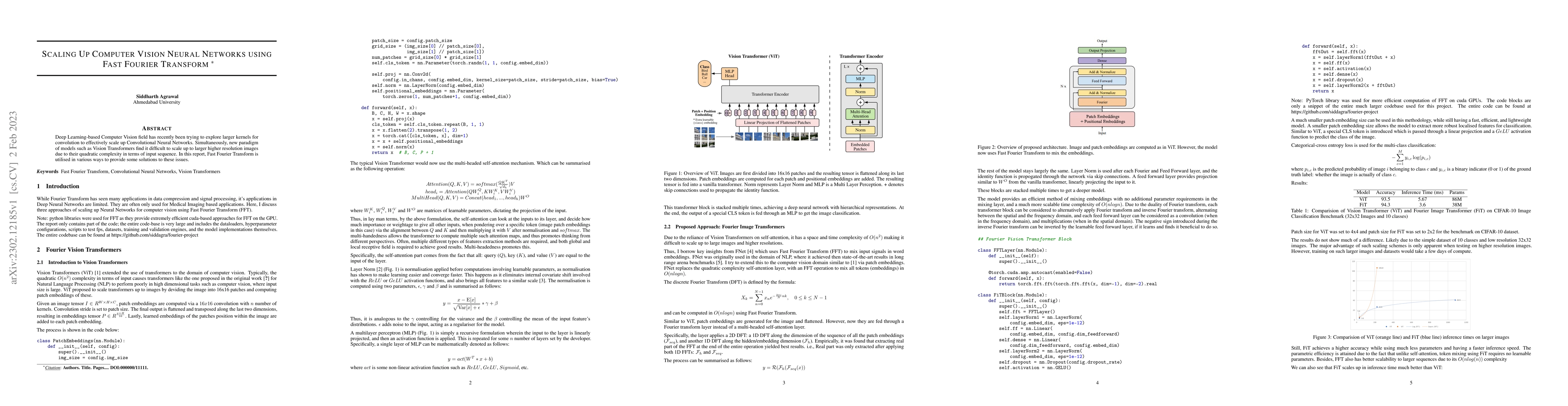 Thumbnail for Scaling Up Computer Vision Neural Networks Using Fast Fourier Transform