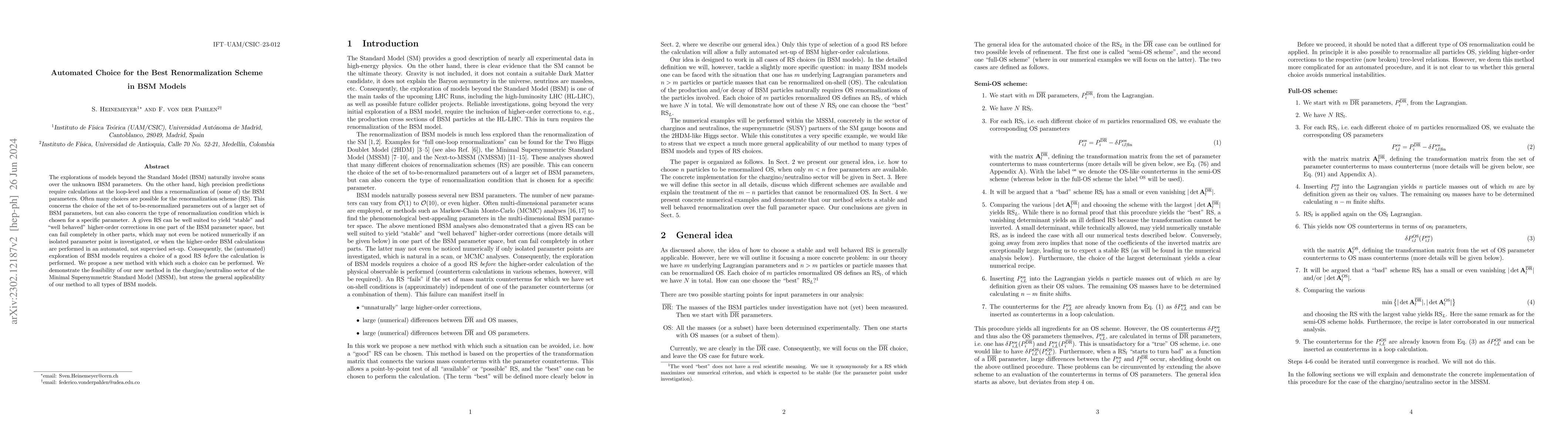 Thumbnail for Automated Choice for the Best Renormalization Scheme in BSM Models