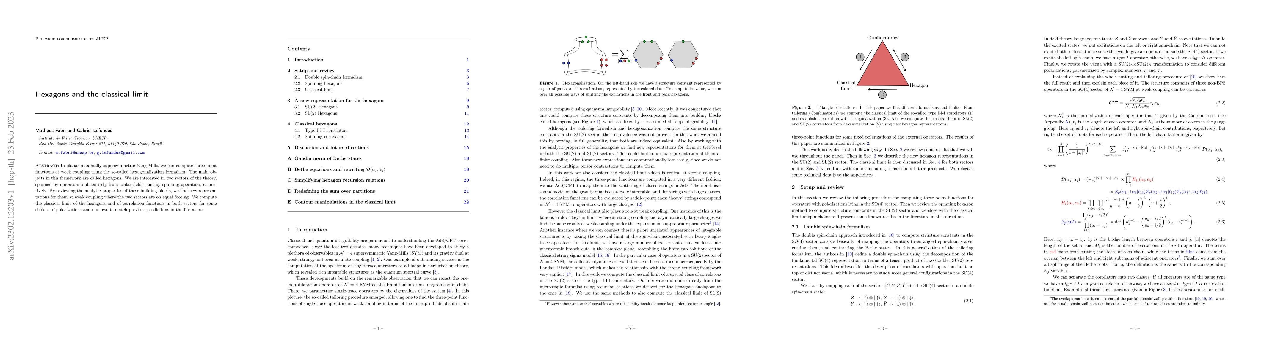 Thumbnail for Hexagons and the classical limit
