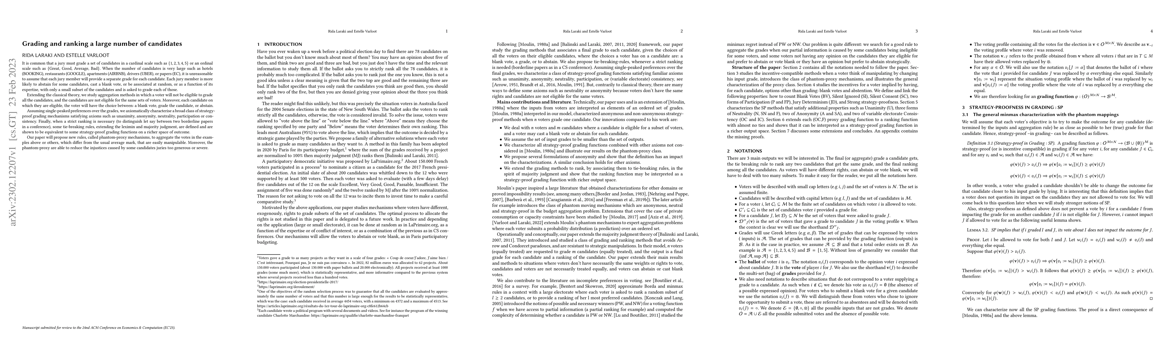 Thumbnail for Grading and Ranking Large number of candidates