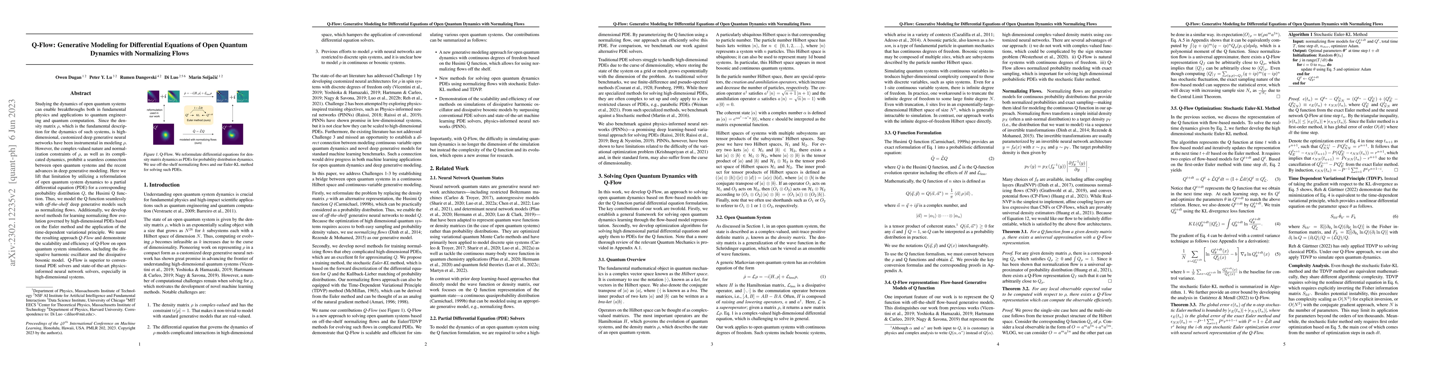 Thumbnail for Q-Flow: Generative Modeling for Differential Equations of Open Quantum
  Dynamics with Normalizing Flows