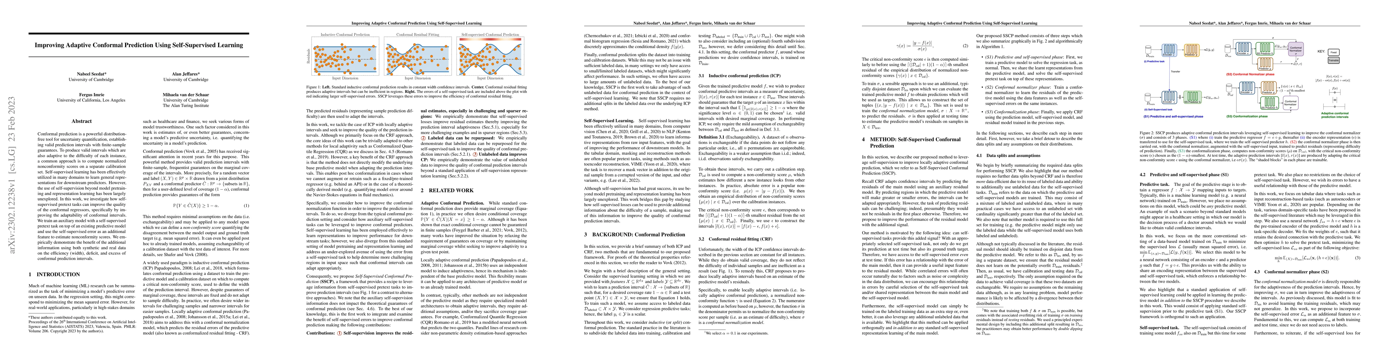 Thumbnail for Improving Adaptive Conformal Prediction Using Self-Supervised Learning