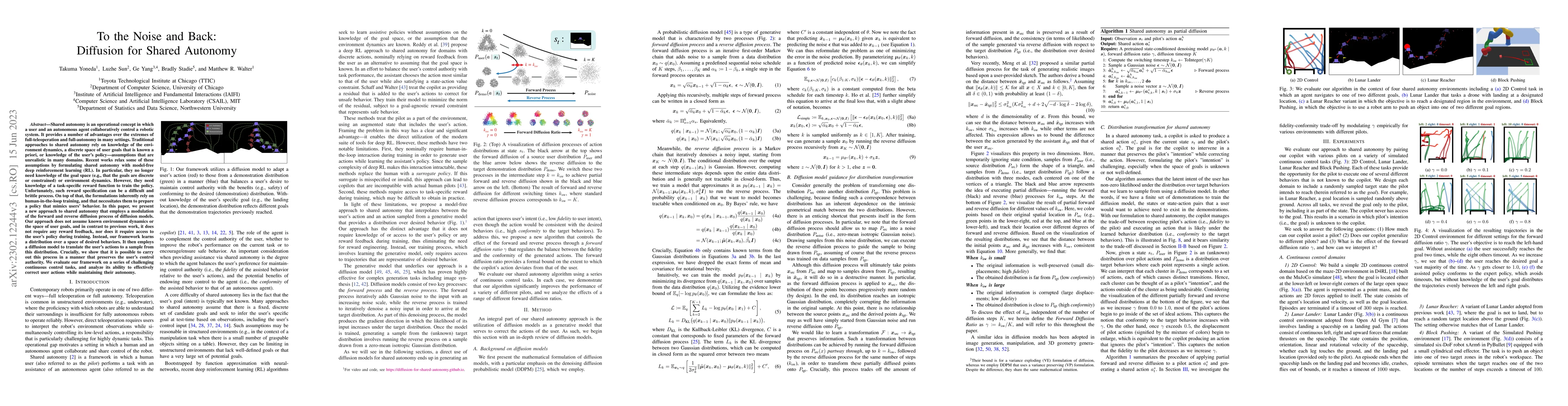 Thumbnail for To the Noise and Back: Diffusion for Shared Autonomy