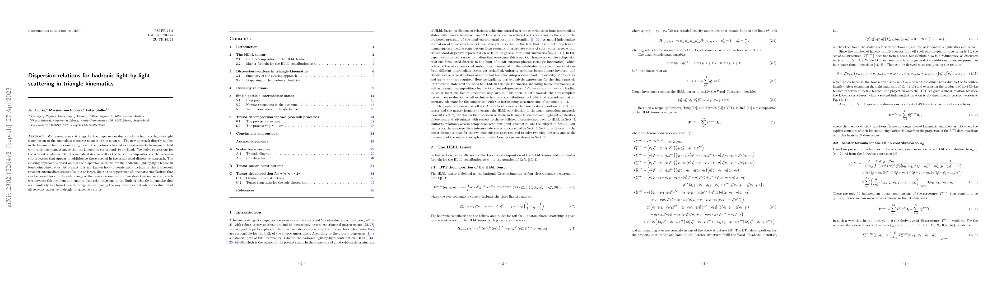 Thumbnail for Dispersion relations for hadronic light-by-light scattering in triangle
  kinematics