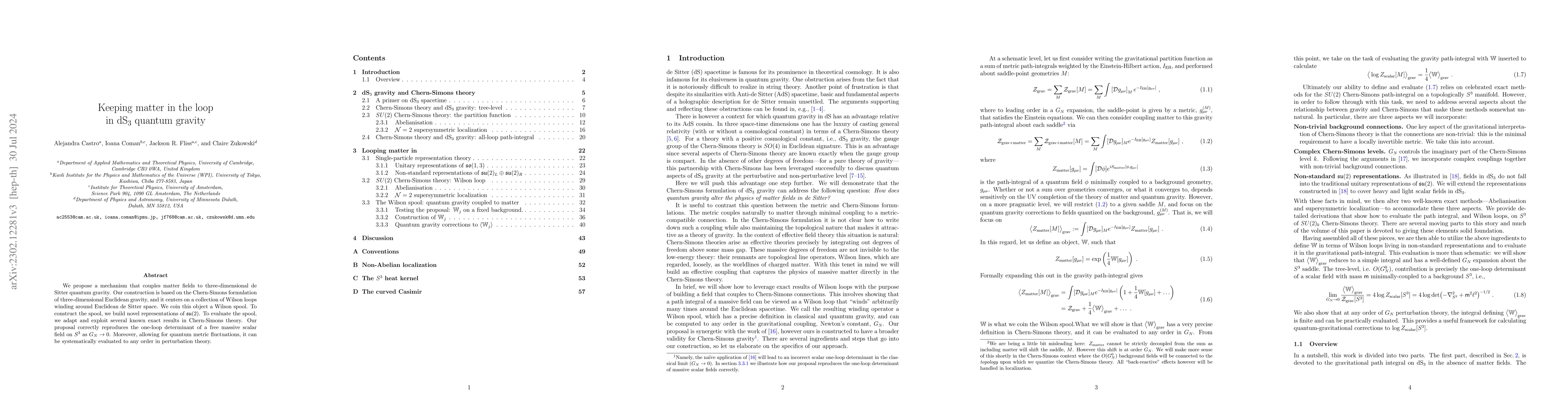 Thumbnail for Keeping matter in the loop in dS$_3$ quantum gravity