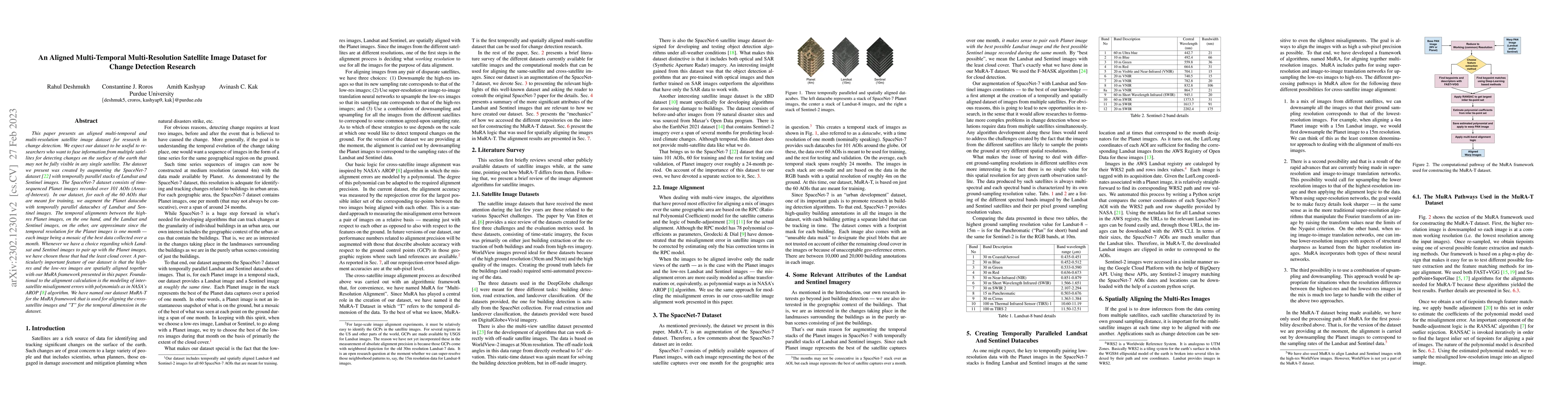 Thumbnail for An Aligned Multi-Temporal Multi-Resolution Satellite Image Dataset for
  Change Detection Research