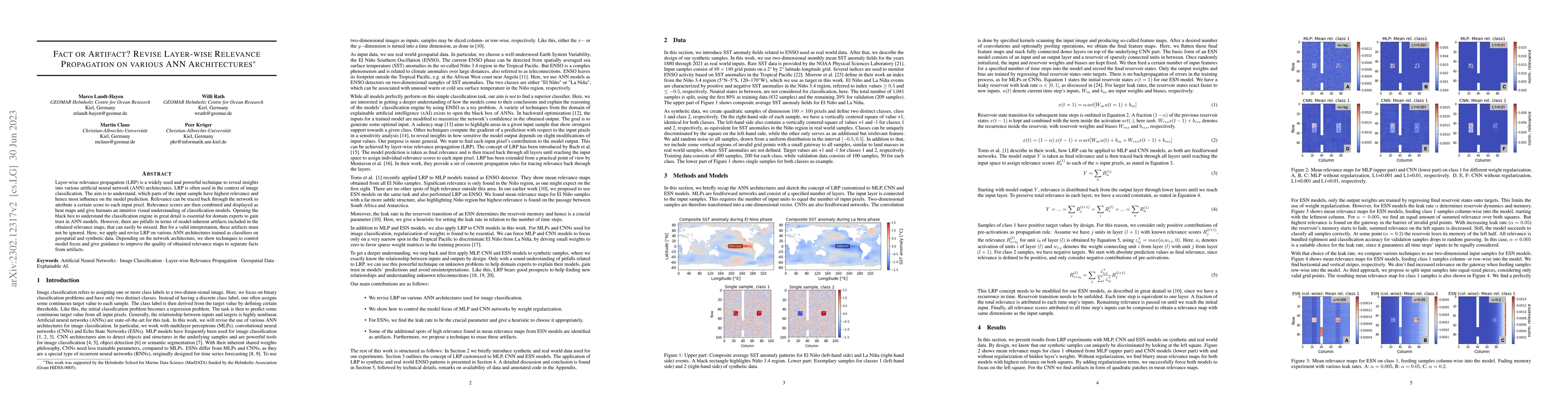 Thumbnail for Fact or Artifact? Revise Layer-wise Relevance Propagation on various ANN
  Architectures