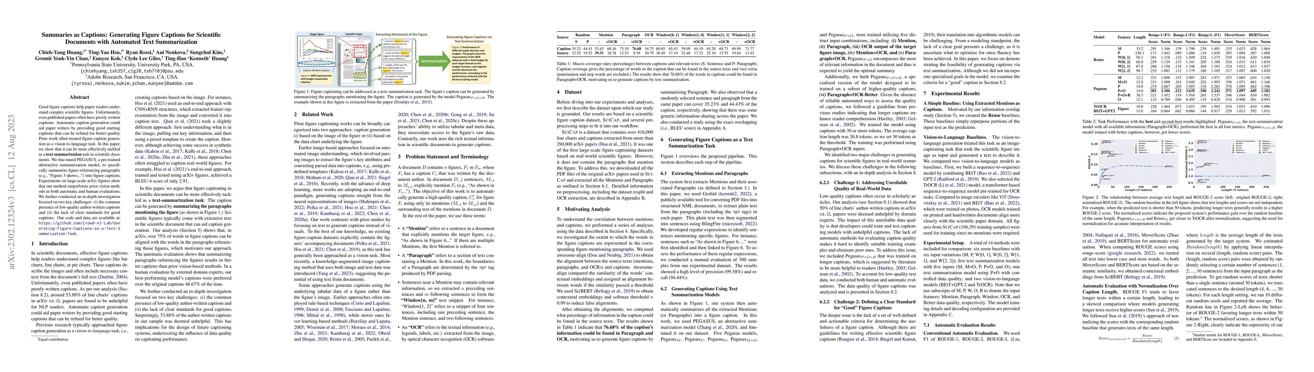 Thumbnail for Summaries as Captions: Generating Figure Captions for Scientific
  Documents with Automated Text Summarization