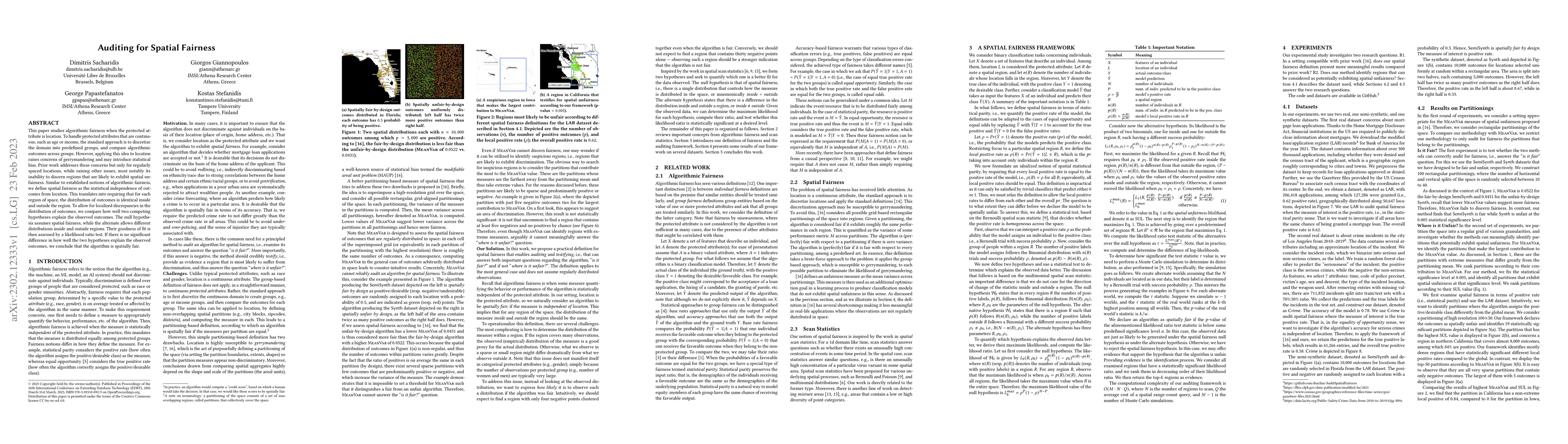 Thumbnail for Auditing for Spatial Fairness