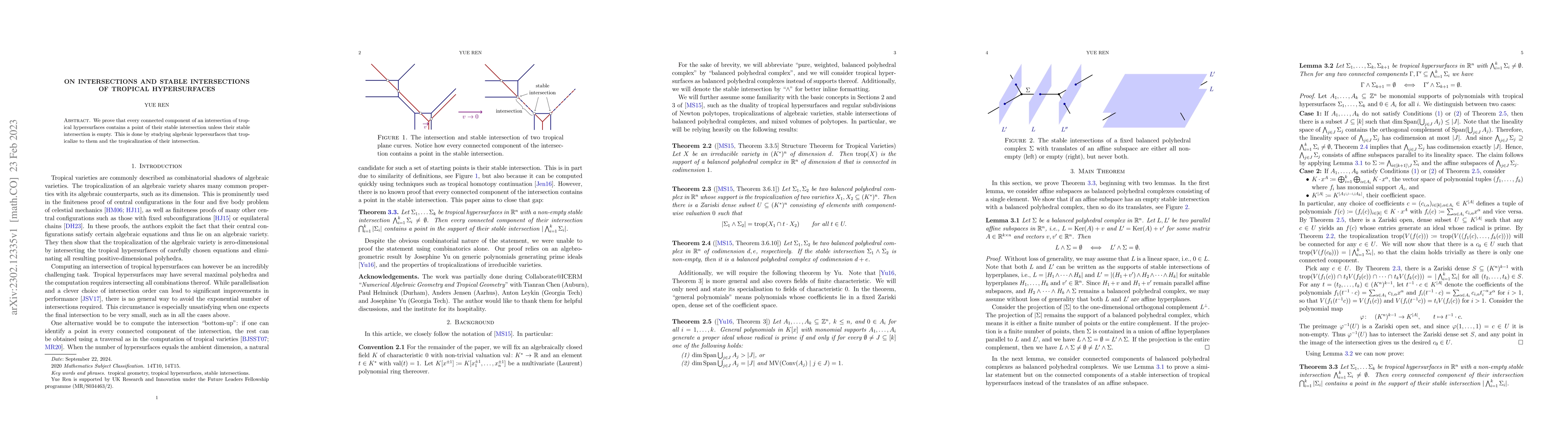 Thumbnail for On intersections and stable intersections of tropical hypersurfaces