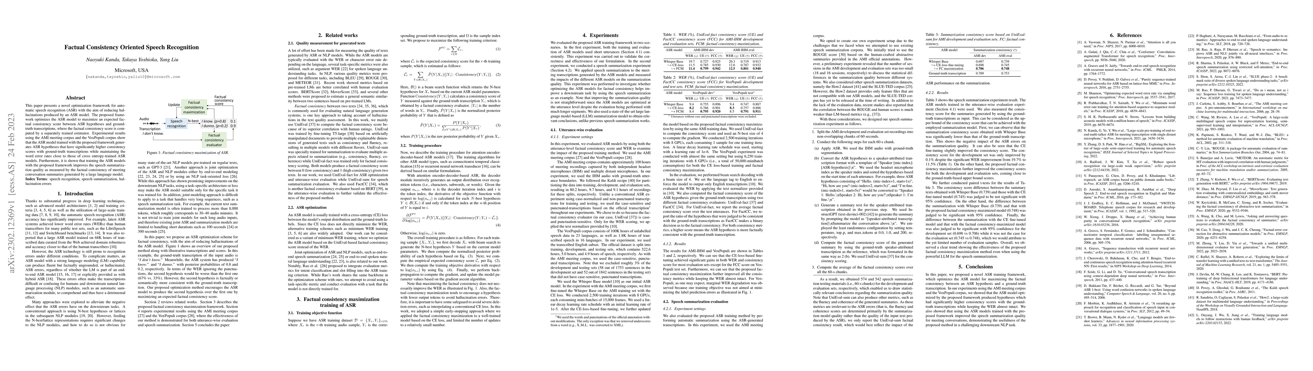 Thumbnail for Factual Consistency Oriented Speech Recognition