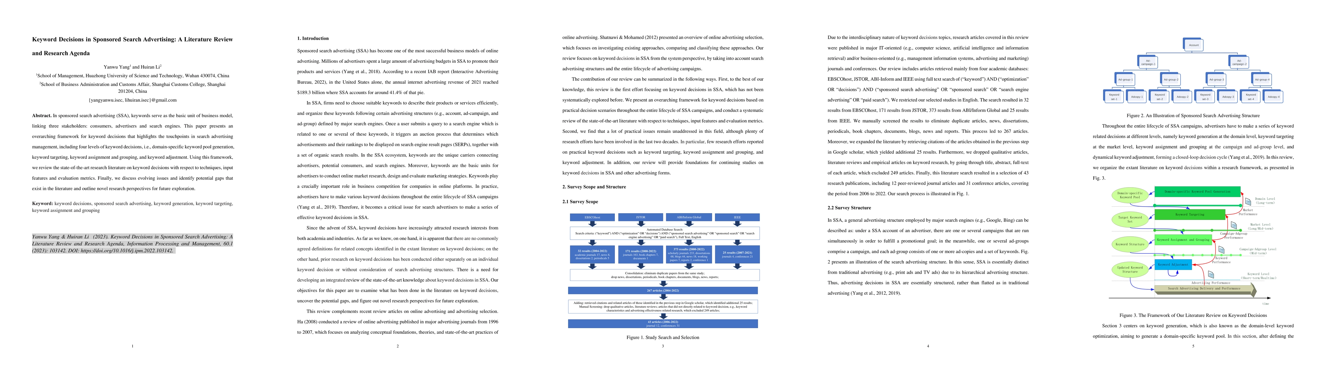 Thumbnail for Keyword Decisions in Sponsored Search Advertising: A Literature Review
  and Research Agenda