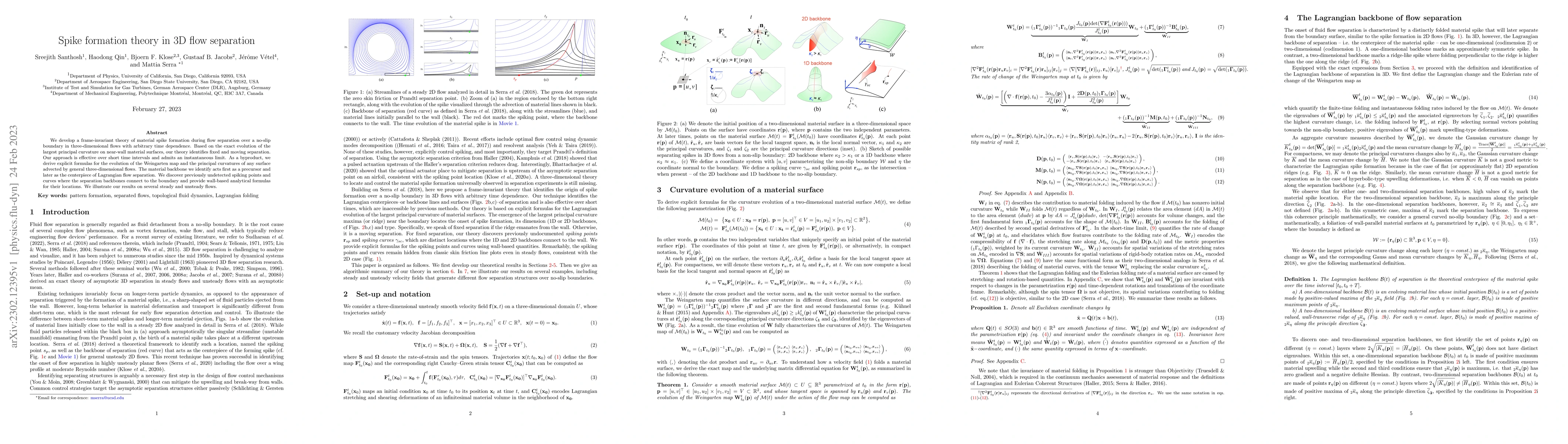 Thumbnail for Spike formation theory in 3D flow separation