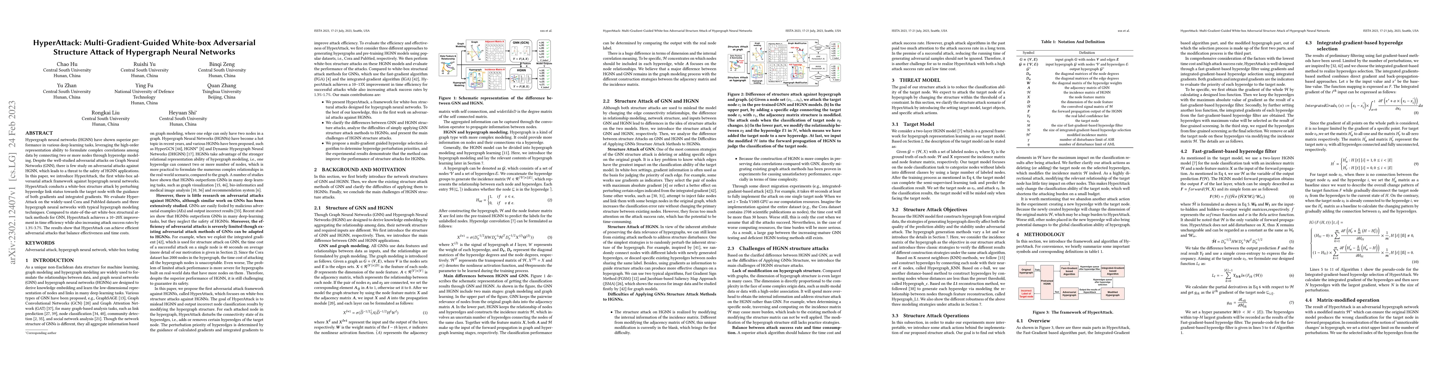 Thumbnail for HyperAttack: Multi-Gradient-Guided White-box Adversarial Structure
  Attack of Hypergraph Neural Networks