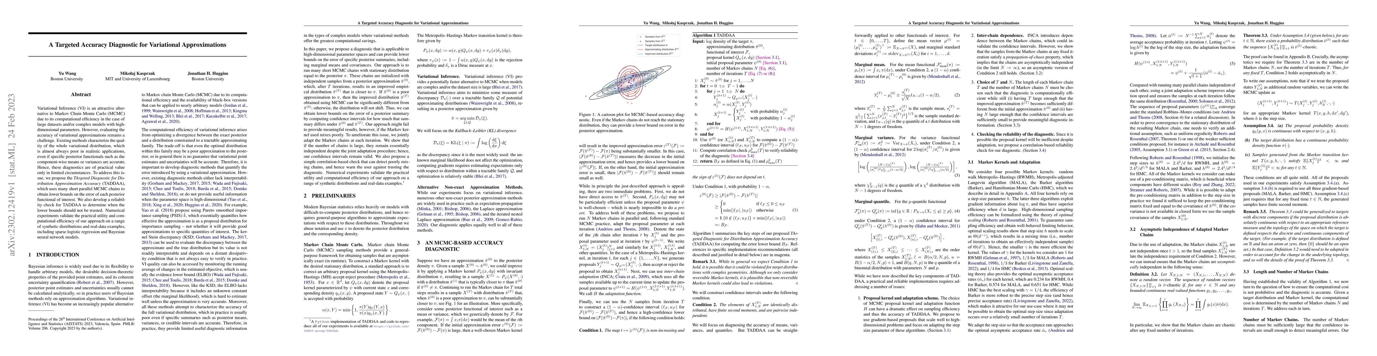Thumbnail for A Targeted Accuracy Diagnostic for Variational Approximations