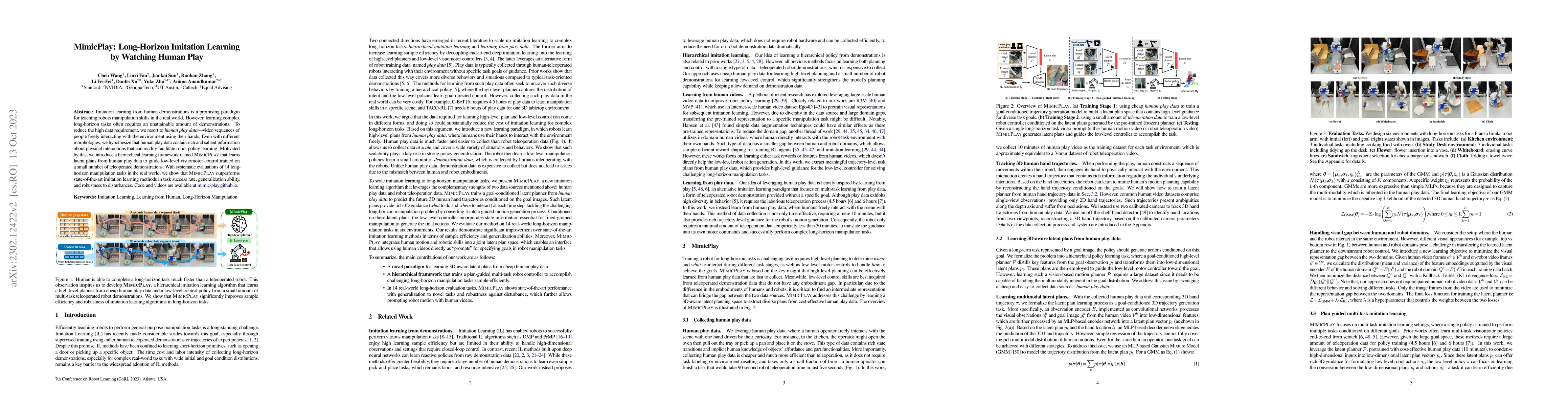 Thumbnail for MimicPlay: Long-Horizon Imitation Learning by Watching Human Play
