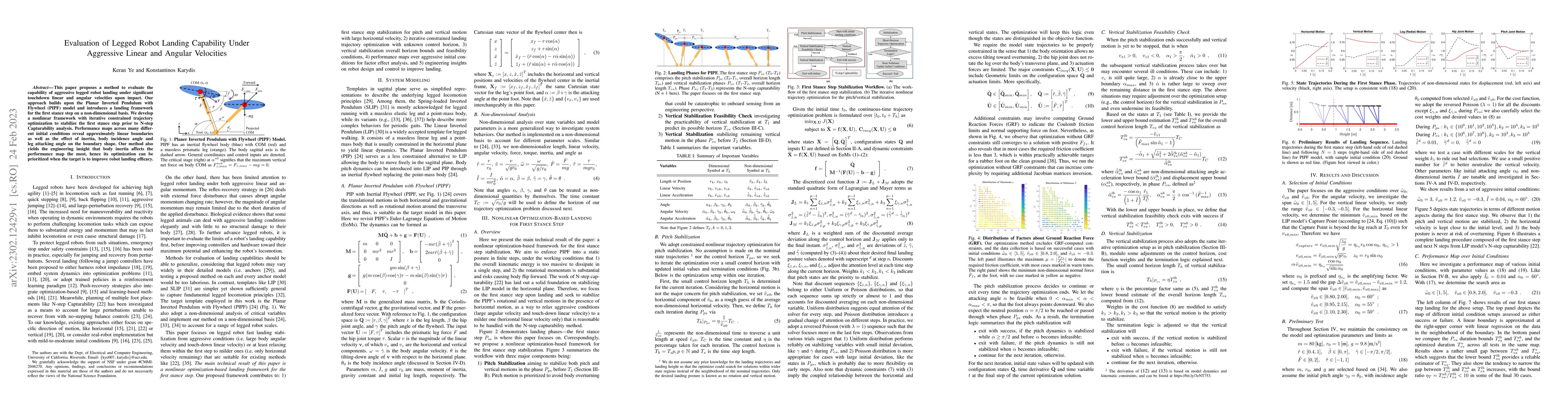 Thumbnail for Evaluation of Legged Robot Landing Capability Under Aggressive Linear
  and Angular Velocities
