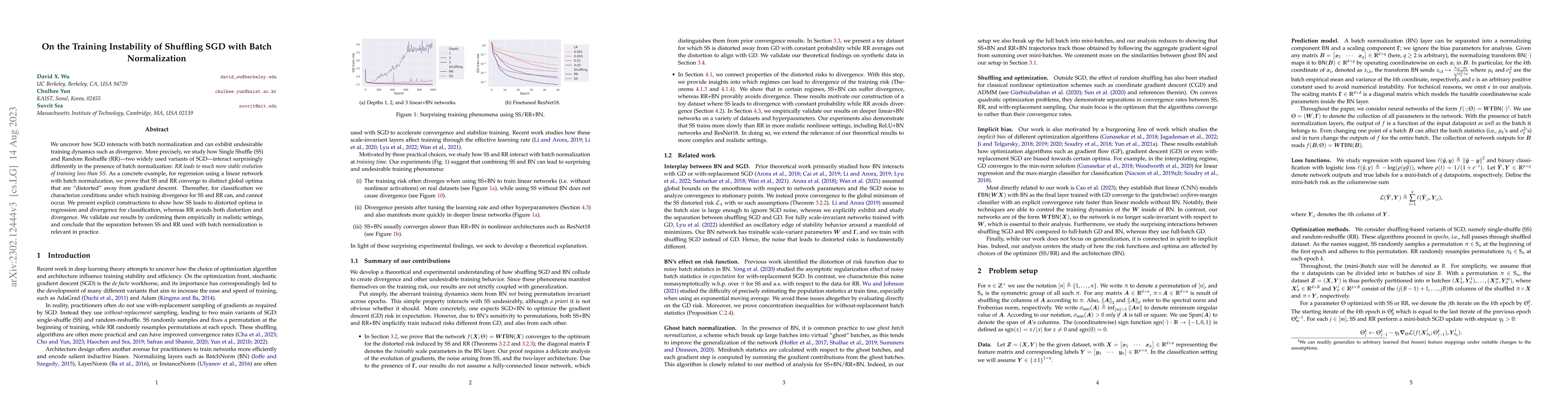 Thumbnail for On the Training Instability of Shuffling SGD with Batch Normalization