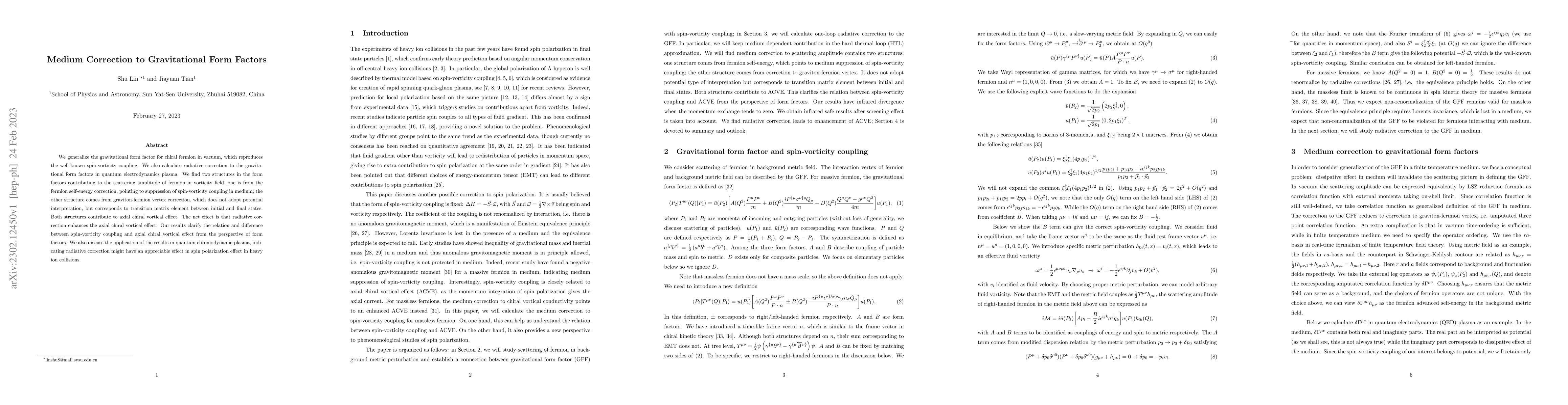 Thumbnail for Medium Correction to Gravitational Form Factors