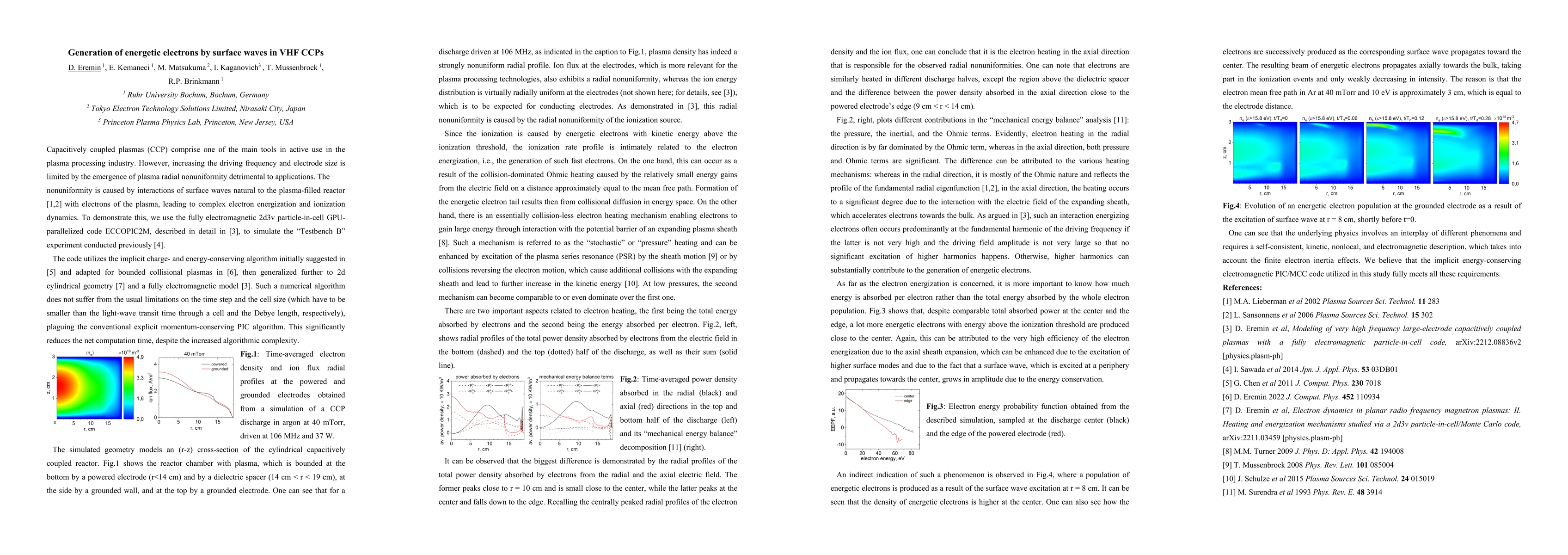 Thumbnail for Generation of energetic electrons by surface waves in VHF CCPs