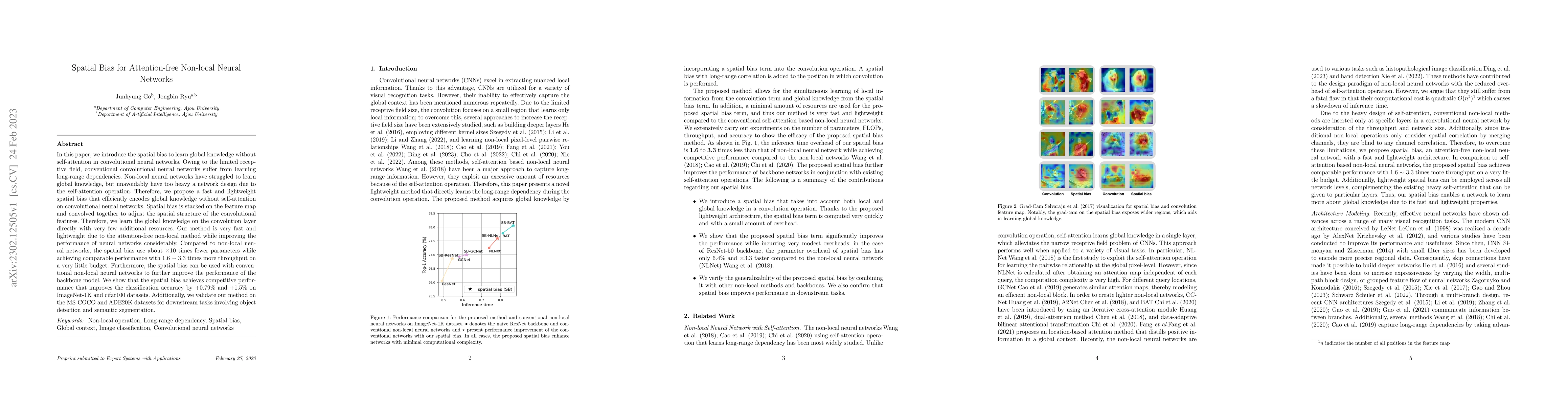 Thumbnail for Spatial Bias for Attention-free Non-local Neural Networks