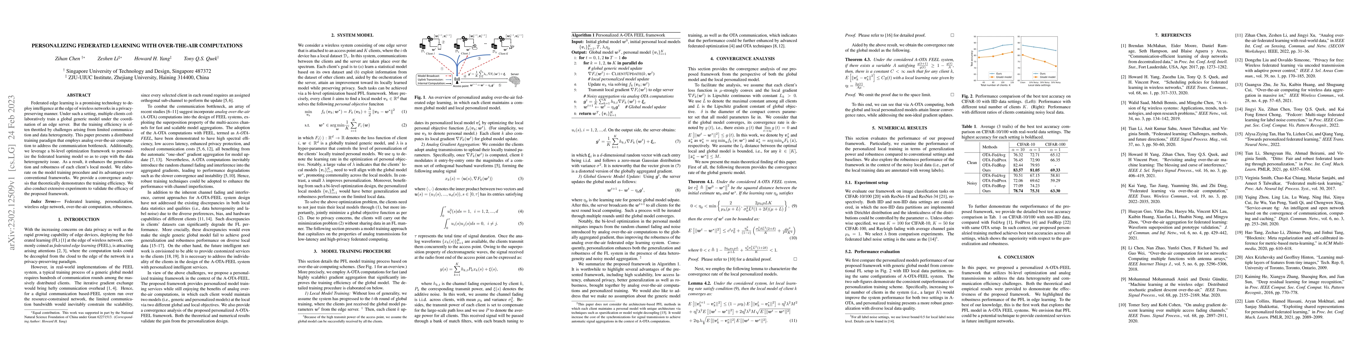 Thumbnail for Personalizing Federated Learning with Over-the-Air Computations