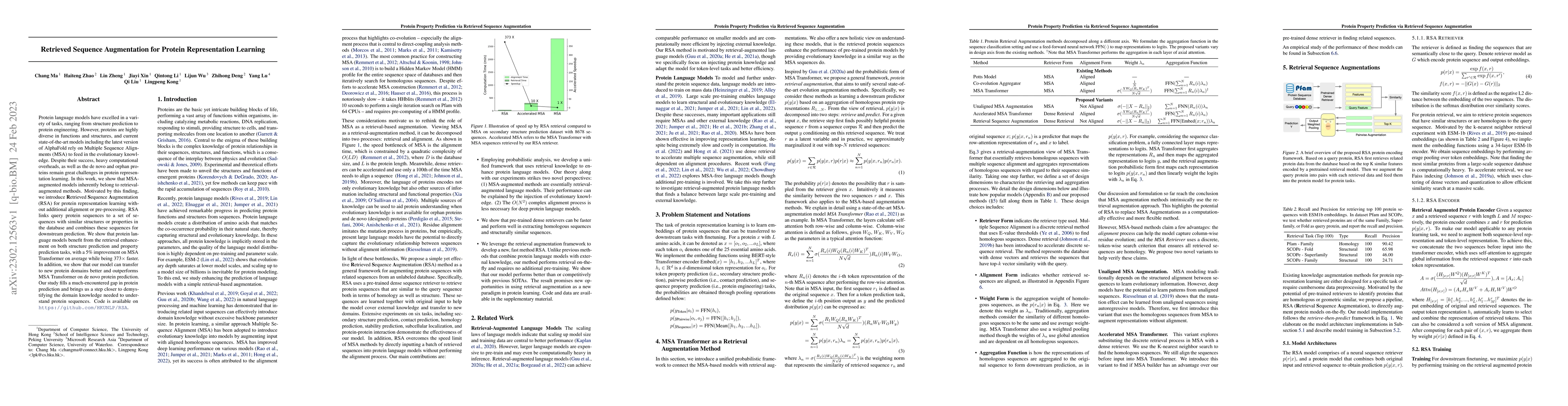 Thumbnail for Retrieved Sequence Augmentation for Protein Representation Learning